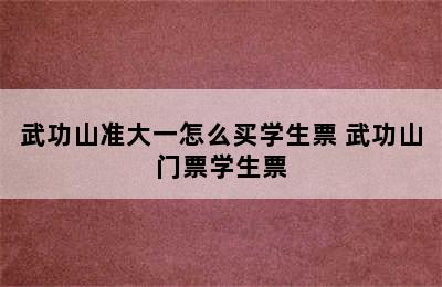 武功山准大一怎么买学生票 武功山门票学生票